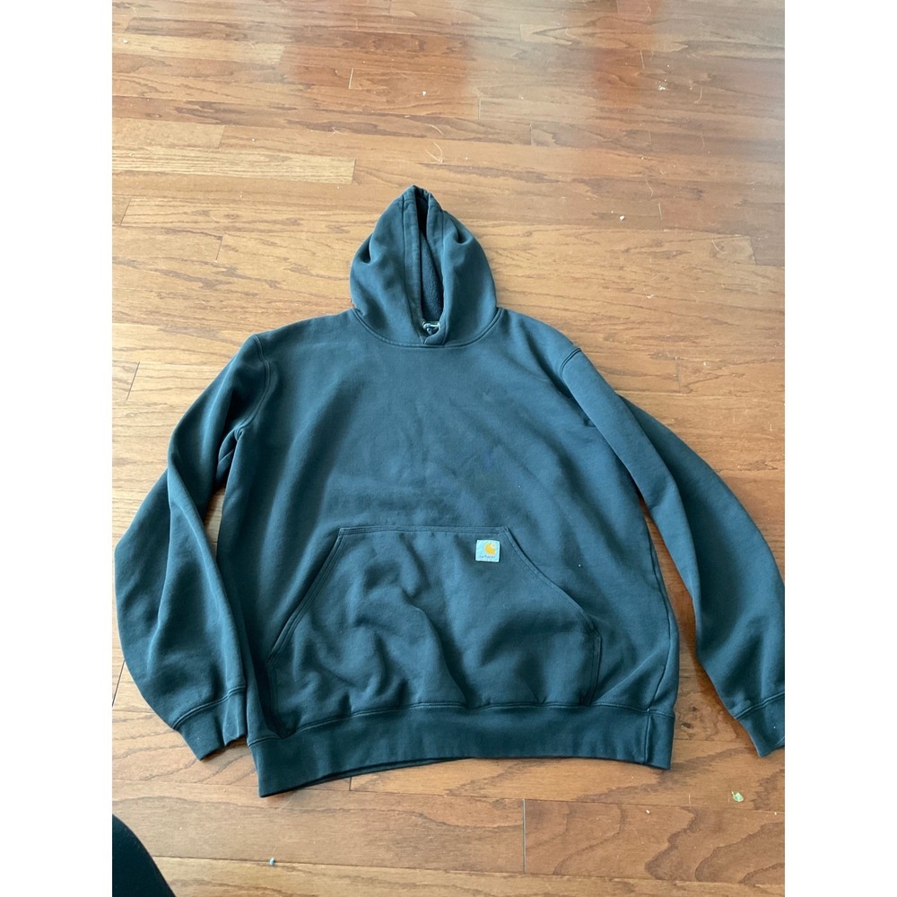 Carhartt Original Fit Medium Weight Full Zip Hooded Sweatshirt‎ Dark Gray L Tall
